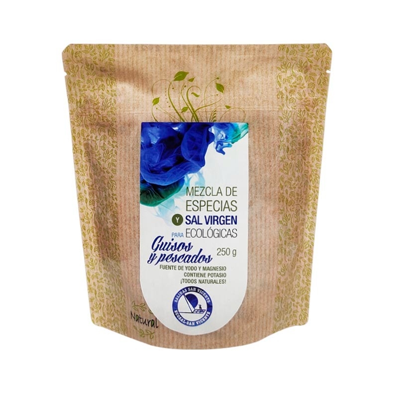 Sal Virgen y Especias (Pastas y Guisos) Eco 250Gr. Salinas San Vicente