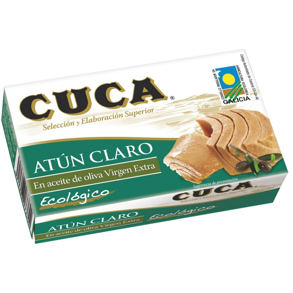 Atún Claro Aceite Oliva Virgen Extra Ecológico Cuca 81 G.