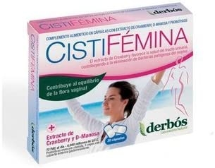 Cistifemina 30 Cap. (Cuidados Zona Intima) Extracto de Cranberry y D-Manosa