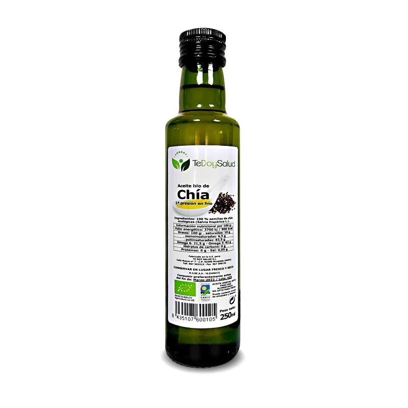 Aceite de Chía Bio 250 Ml Tedoysalud