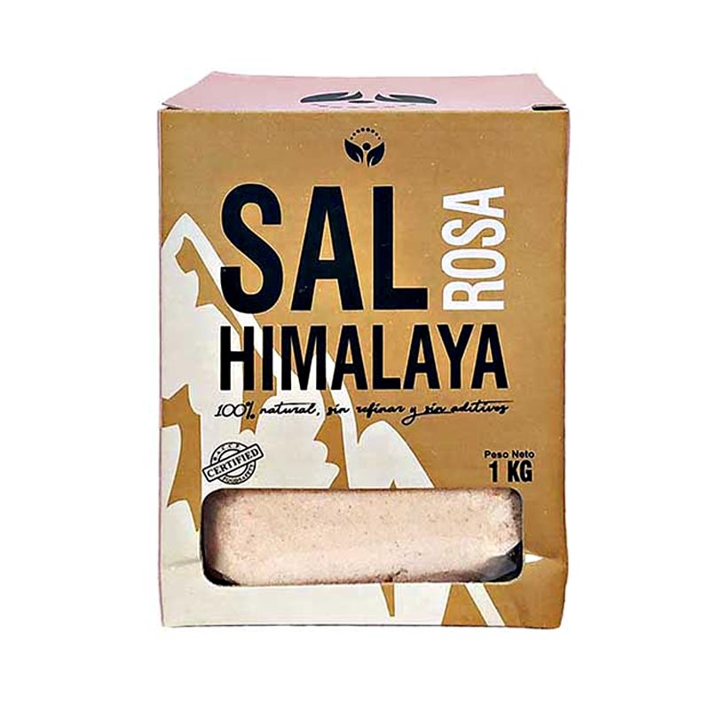 Sal Rosa del Himalaya Fina 1Kg. Tedoysalud