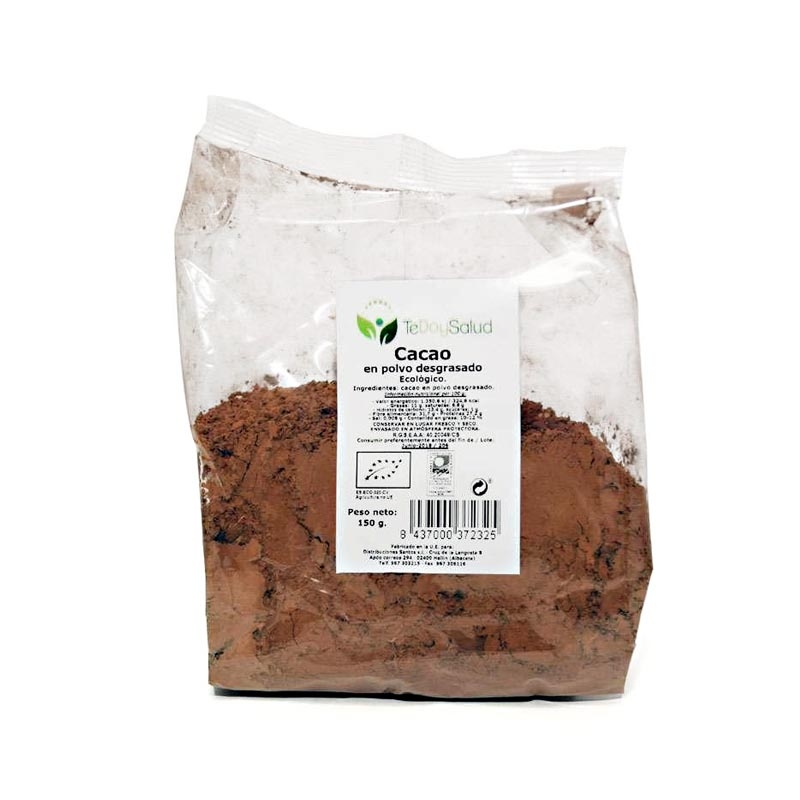 Cacao Ecológico Desgrasado En Polvo 150Gr. Tedoysalud